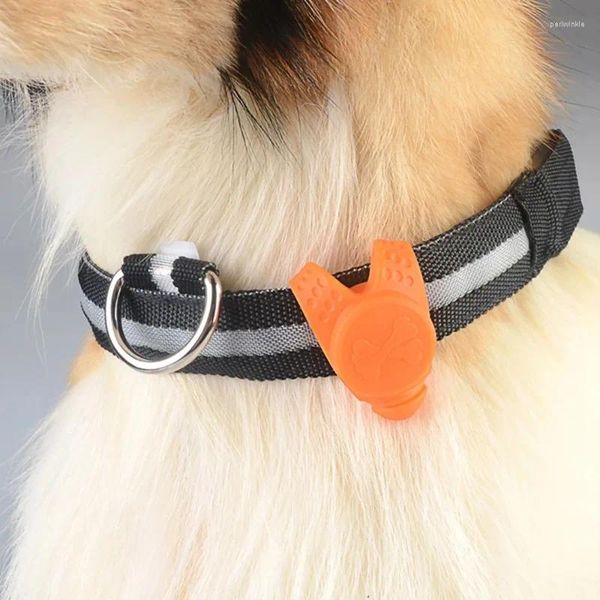Collares para perros collar de cachorro de mascotas seguridad led parpadeante flasheo brillo luz parpadeante silicona suave regalo de decoración colgante