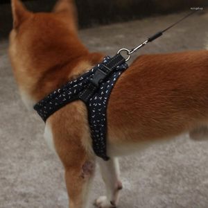 Hondenkragen Pet Walking Vest Harness Front Ademend gaas zacht puppy comfort Easy Control Pets Accessoires