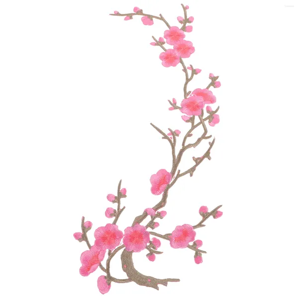 Colliers de chien Plum Blossom Fleur Applique Vêtements autocollants Patch autocollants Iron sur Craft Craft