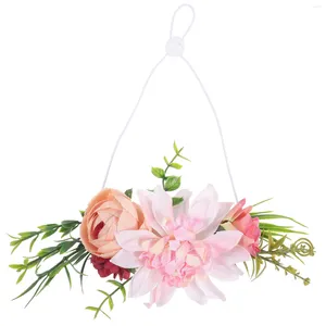 Colliers de chien POPETPOP bandeau de fleurs couvre-chef feuilles couronne naturelle pour chats accessoires de décoration de mariage