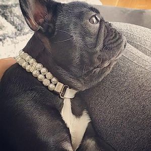 Collares de perro princesa perla collar para mascotas accesorios para cachorros perros gatos animales pequeños joyería de boda productos para cachorros Yorkshire