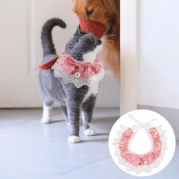 Colliers pour chien, chiot, petit chaton, décoration Portable pour chat, en Polyester, Style délicat et Adorable, accessoire de cou réglable pour animal de compagnie