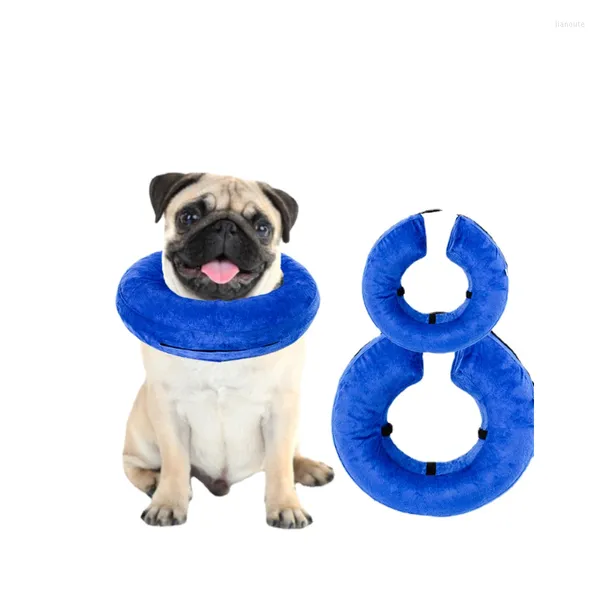 Collares para perros PVC inflable y collar de gato Multi-tamaño suave recuperación de mascotas Elizabeth para pequeños grandes