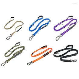 Hundehalsbänder Q1JB Leine Bungee für Outdoor-Walking Wandern Reflektierendes Seil Laufen Tracting Geschirre