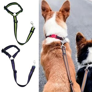 Halsbanden Reflecterende verstelmogelijkheden Huisdierzitjes Riemen voor auto Comfortabele ademende hondenriemaccessoires