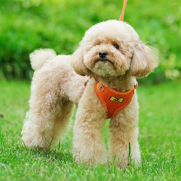 Collares de perros Harness reflectantes con correa de nylon ajustable accesorios para mascotas de nylon ajustables para chihuahua pequeño cuello grande para perro