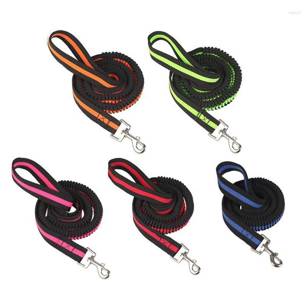 Colliers pour chiens Ceinture en cuir pour chiens extensibles réfléchissants Corde de traction à impulsion antidéflagrante Grands accessoires