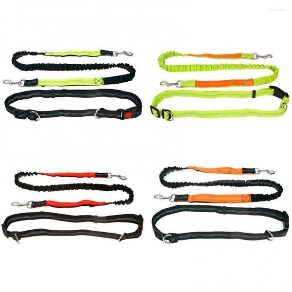 Collares para perros Corriendo Manos libres Cuerda de tracción Correa reflectante Deportes Fitness Cinturón para mascotas