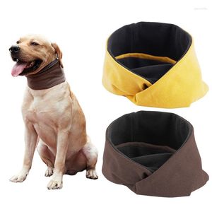 Colliers pour chiens écharpe solide collier chaud Bandana extérieur respirant animal de compagnie chiot cou enveloppement tissu pour petits chiens moyens garder