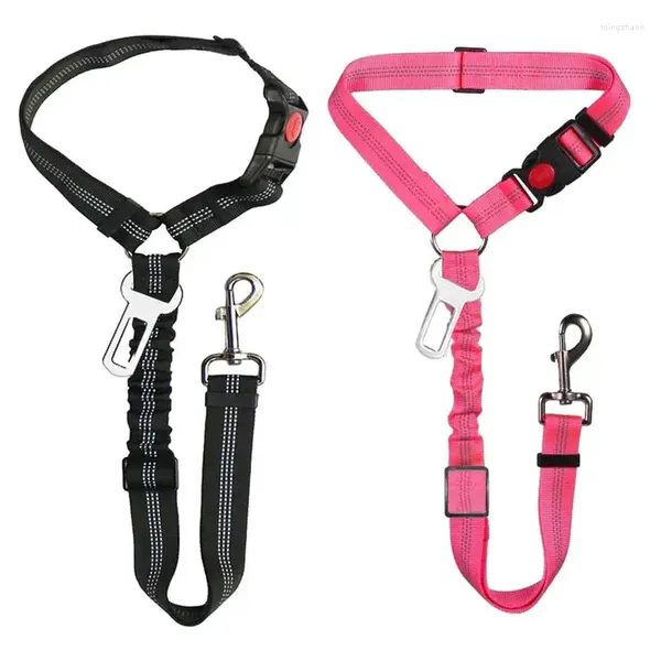 Colliers pour chiens, ceinture de sécurité, harnais de sécurité, ensemble de voiture Portable pour chiots, animaux de compagnie, petits et moyens chiens