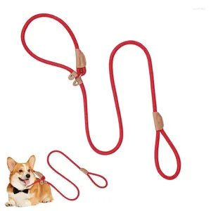 Collares para perros, correas antideslizantes para perros, correas de entrenamiento antidesgaste, cuerda de plomo tejida de alta resistencia de 1,5 m, accesorios para caminar