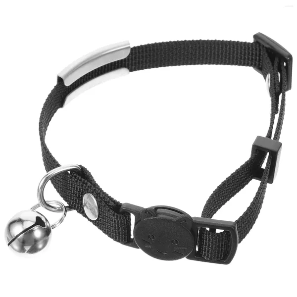 Colliers de chien petit collier Anti-perte chat perdu avec pendentif étiquette nominative réglable collier de cou de cloche pour animaux de compagnie