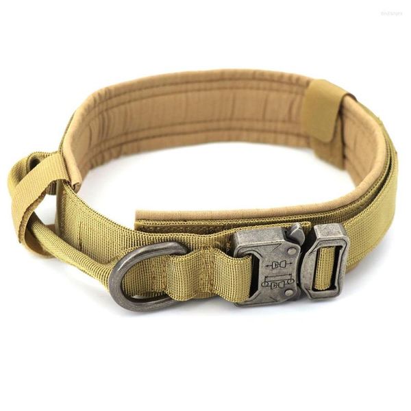 Collares de perro, collar de nailon suave, cuello, entrenamiento táctico, productos militares para mascotas para cachorros