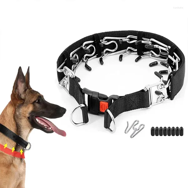 Colliers de chien en acier inoxydable stimulation collier d'entraînement