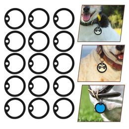 Dog Collars Tag Silencers Rubber Siliconedogtag Silent Id Tags Pet Collar Quick
