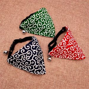 Hondenkragen Tanggras Patroon Triangle sjaals in Japanse stijl Medium tot grote honden Pet Fashion Party Supplies Cute Cat