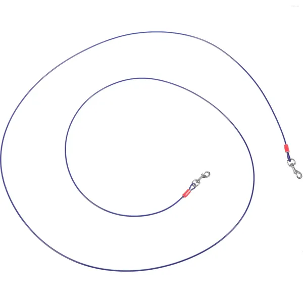 Les colliers de chien attachent le coureur de câble avec la laisse Hook Tether pour le camping extérieur de la cour