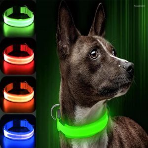 Colliers de chien Usb charge Led lumineux Rechargeable collier pour animaux de compagnie pendentif Flash veilleuse sécurité chiens collier accessoires
