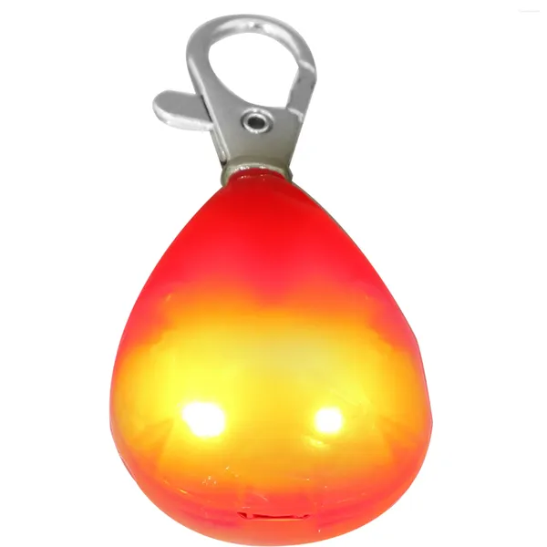 Collares para perros Collar recargable por USB Luz impermeable Etiqueta luminosa Clip intermitente (rojo) en la lámpara portátil de suministro para mascotas Seguridad para caminar