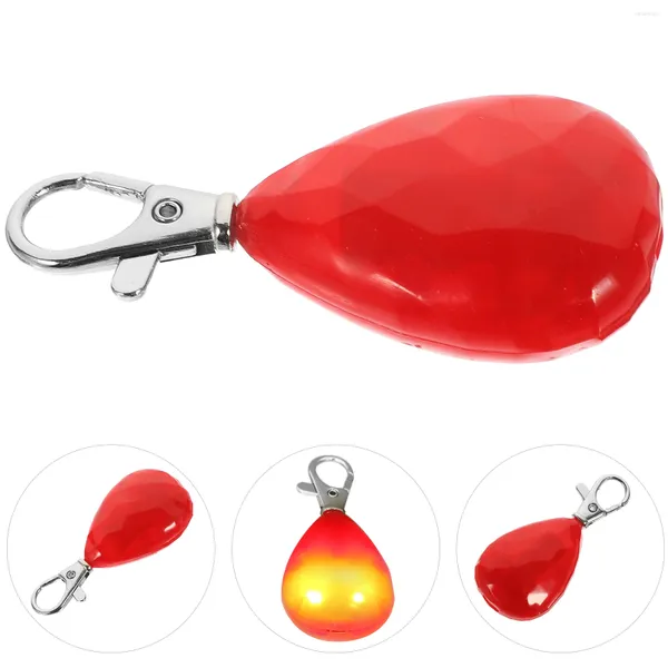 Collares para perros Collar recargable USB Luz impermeable Etiqueta luminosa Clip Luces intermitentes (rojas) Lámpara para caminar Mascota para seguridad nocturna Abs