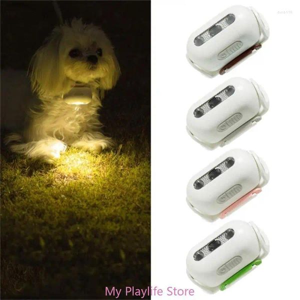 Collares para perros USB recargable Collar para mascotas Luz para caminar por la noche Clipon Camping Seguridad impermeable LED al aire libre