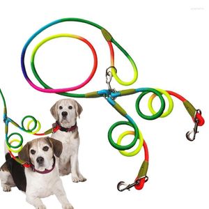 Collares para perros Correa para caminar Correa de seguridad Plomo para entrenamiento de correas duales portátiles