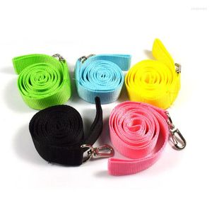 Hondenkragenbreedte 2,5 cm huisdierkat aanricht nylon voor honden 1,2 m katten kraagband riem roze blauwe kleur