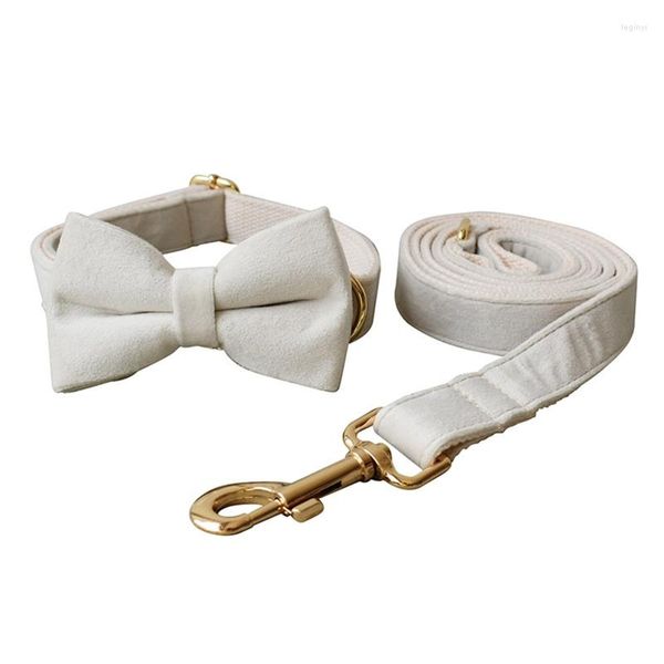 Colliers pour chiens Y5LE Milky Princess Réglable pour chiens et laisse Set Combo Soft Comfy