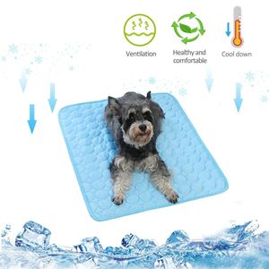 Hondenkoelmat Zomer pad Pet Bed voor honden Cat Deken Sofa Ademend wasbare Wasbare benodigdheden Accessoires 240424