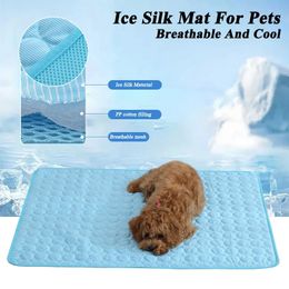 Hondenkoelmat zomer pad huisdier voor honden kat deken bank ademende bed wasbaar voor kleine middelgrote grote huisdieren 240418