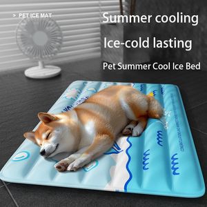 Mat de refroidissement de chien Summer Pet Cold Bed Extra Large pour les petits grands chiens Accessoires chat Durable Couverture canapé sur glace 240520