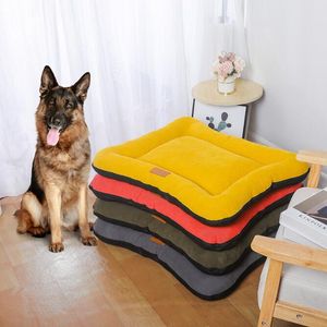 Cama para jaula para perros, camas lavables para perros grandes, franela gruesa de lujo, cómoda y esponjosa almohadilla para perrera, antideslizante, antiarañazos, alfombrilla para dormir para mascotas