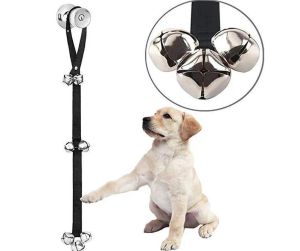 Dog Doorbells Premium Potty Campanas ajustables para mascotas para entrenar a su cachorro fácilmente - alta calidad - 7 Extra Large Loud SN4834 LL