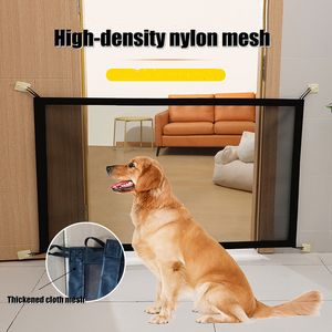 Vallas electrónicas para perros, barrera para mascotas con gancho de 4 uds, red aislada, puerta de escaleras, corralito de malla transpirable plegable para valla de seguridad, jaula 230628