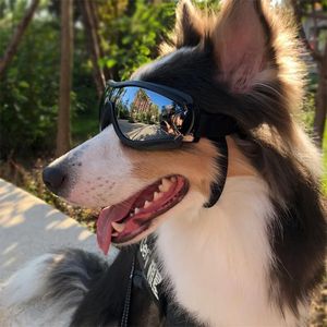 Lunettes pour chiens lunettes réglables lunettes de soleil Anti-UV appliquer aux chiens de taille moyenne lunettes pour animaux de compagnie imperméables coupe-vent accessoires pour animaux de compagnie 240108