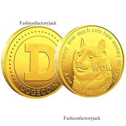 Hond Goud Zilver Herdenkingsmunt Vreemde valuta Metaal Ambachten Hond Munt Vreemde valuta Bitcccoin Bitcccoin
