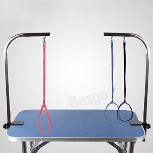 Toilettage pour chiens Bain Corde fixe Nylon Table de toilettage pour animaux de compagnie Corde de dédicace 55cm Chien Chat Bain Cordes suspendues Fournitures de toilettage pour animaux de compagnie BH8463 TYJ