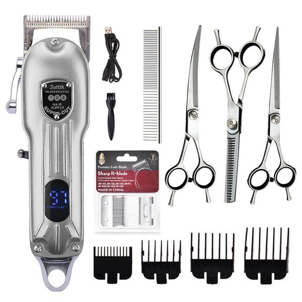 Chien Toilettage Chat Tondeuse Tondeuse À Cheveux Coupe De Cheveux Rasoir Pour Animaux De Compagnie Ensemble Complet Animaux Rechargeable Professionnel Cutter Machine De Découpe 230807