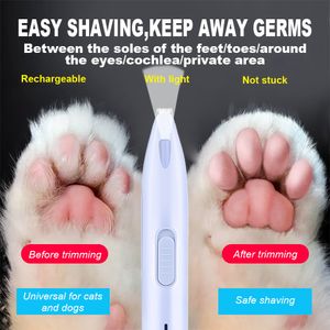 Dog Grooming Dog Hair Trimmer Electric Dog Cutter Professional Pet Foot Hair Trimmer Cat Grooming Hairdresser Scissors Butt Ear Pedicator 230530