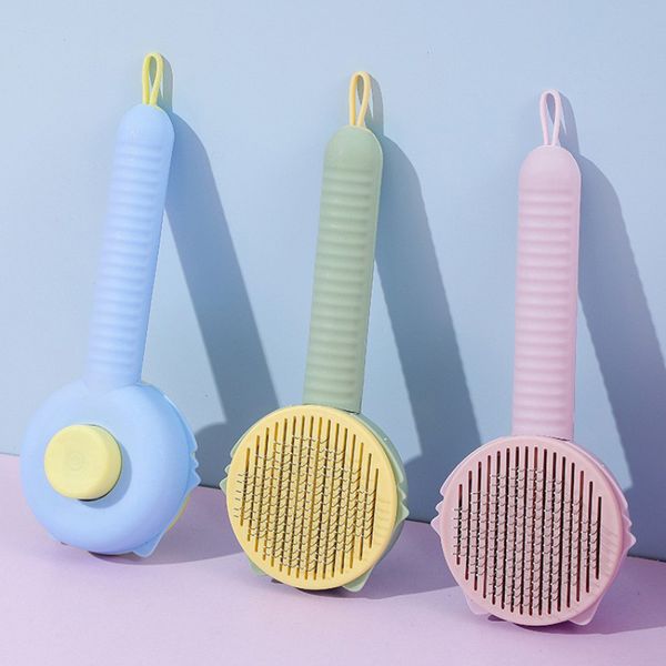 Toilettage pour chien Fournitures pour chien Brosse pour chat Brosse de toilettage pour animaux de compagnie pour chats Enlevez les poils Épilateur pour chat pour animaux de compagnie Peigne d'épilation pour chiots Accessoires de toilettage pour chaton