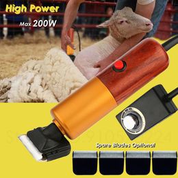 Dog verzorging High Power Clippers Professional 200w Animal Trimmer Shaver Pet Clipper Cat Mower Electric Tufting Cutting Machine 230414