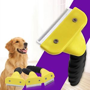 Chien toilettage brosse pour animaux de compagnie chat peigne épilation longue démêlage court chiens outil pratique