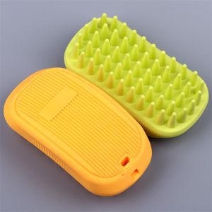 Chien Toilettage Artifice de nettoyage des poils d'animaux Brosse de bain de massage Nettoyez les brosses de massage en silicone pour animaux de compagnie spéciaux pour chats courts 20220826 E3