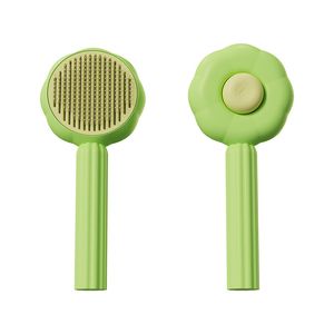 Fournitures de toilettage pour chien Brosse de presse pour chat Brosse de toilettage pour animaux de compagnie pour chats Enlevez les poils Épilateur pour chat pour animaux de compagnie Peigne d'épilation pour chiots Accessoires de toilettage pour chaton Z0003