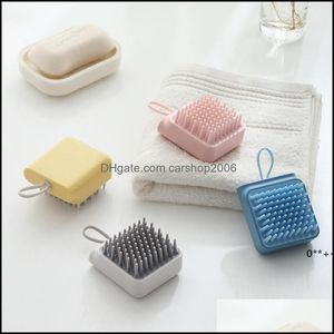 Fournitures de toilettage pour chiens Pet Home Garden Douche Brosse Peigne Bain Mas Gant en forme de main Peignes Bleu Animaux Nettoyage Brosses en plastique Gwe11562 Drop