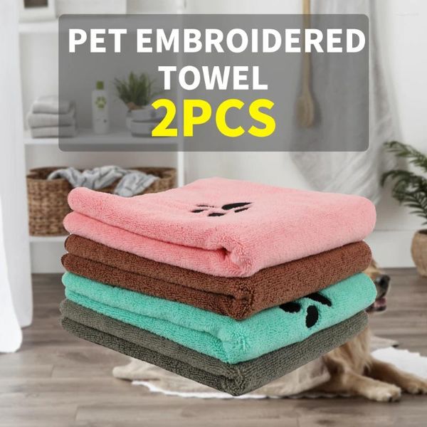 Gato suave absorbente del baño de la toalla del animal doméstico de la microfibra de la venta al por mayor de la preparación del perro