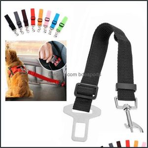 Arnés para perros, seguridad ajustable para el coche, cinturón de seguridad para mascotas, accesorios de sujeción, correa de plomo, Clip de viaje para gatos, perros, entrega directa 2021 al aire libre Sup