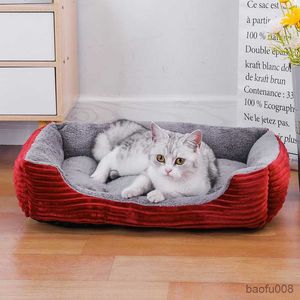 Niches pour chiens, chenils, accessoires, lit pour chien, chat, animal de compagnie, carré doux, accessoires pour chiens, panier, canapé-lit, plus grand, moyen, chiot, produits pour animaux de compagnie, matelas R230825