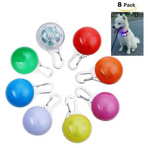 Chien LED collier lumineux pendentif Pet Night Out lumières de sécurité pour chiens Anti-perte 3 clignotant Mode285j
