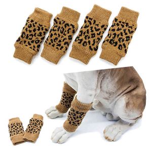 Chien jambières chaussettes chaussettes pour animaux de compagnie manches de protection pour l'arthrite chiens courts 4 pièces Y0426